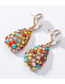 Fashion Color Drop-shaped Acrylic Stud Earrings