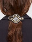 Fashion Circle + Silver Alloy Geometry Spring Clip