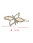 Fashion Gold Openwork Lotus-studded Hair Clip