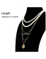 Fashion Gold Metal Snake Chain Imitation Pearl Necklace