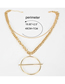 Fashion Gold Alloy Multi-layer Necklace