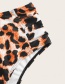 Fashion Black Leopard Point Printed High Waist Split Swimsuit