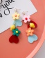 Fashion Smiley Flower Tassel Earrings
