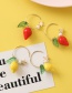 Fashion Yellow Star Lemon Strawberry Earrings