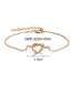 Fashion Gold Alloy Concentric Chain
