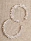 Fashion White Irregular Faux Pearl C-shaped Beaded Earrings