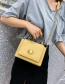 Fashion Yellow Metal Knotted Clasp Rivet Shoulder Shoulder Bag