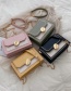 Fashion Pink Chain Contrast Color Shoulder Messenger Bag