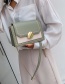Fashion Matcha Green Chain Contrast Color Shoulder Messenger Bag