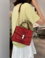 Fashion Red Serpentine Shoulder Bag Shoulder Chain Bag