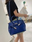 Fashion Blue Stone Pattern Crossbody Shoulder Bag