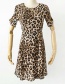 Fashion Leopard Printed Chiffon Dress
