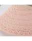 Fashion Pink Hoop Lace Top Hat