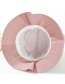 Fashion Pink Cotton Foldable Fisherman Hat