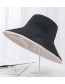 Fashion Black Stitching Contrast Double-sided Wearing Sunhat