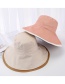 Fashion Black Stitching Contrast Double-sided Wearing Sunhat