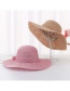 Fashion Leather Powder Daxie Covered Iron Letters Double-layer Lace Fisherman Hat