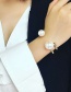 Fashion Gold Imitation Pearl Open Bracelet