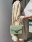 Fashion Green Car Line Flower Shoulder Slung Handbag