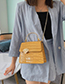 Fashion Red Stone-grained Buckle Shoulder-slung Tote