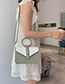 Fashion Green Contrast Color Stitching Ring Shoulder Bag Shoulder Bag