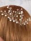Fashion Golden Round Pearl Alloy Pearl Crystal Hair Clip