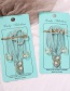 Fashion Lips And Pearls Alloy Letter Diamond Pearl Hairpin