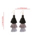 Fashion Green Fringed Color Earrings