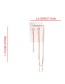 Fashion Gold Alloy Diamond Earrings Hairpin Integrated Chain