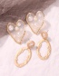 Fashion Heart-shaped Alloy Irregular Geometric Earrings