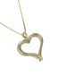 Fashion Gold Heart-shaped Zircon Copper-plated Hollow Love Necklace