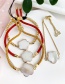 Fashion Ginger Yellow Copper Shell Braided Rope Round Bracelet