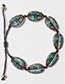 Fashion Colorful Circle Alloy Shell Weave Bracelet