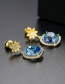 Fashion Color Square Flower Earrings