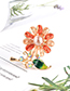 Fashion Color Crystal Pearl Drip Flower Brooch