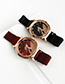 Fashion Champagne Rose Red Alloy Ladies Watch