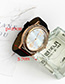 Fashion Champagne Rose Red Alloy Ladies Watch