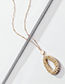 Fashion Gold Rattan Hollow Hollow Cotton Thread Necklace