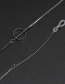 Fashion Silver Metal Ring Glasses Chain