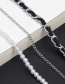Fashion Silver Multi-layer Fringed Pearl Chain