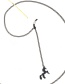 Fashion Black Hanging Neck Animal Horse Glasses Chain