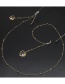 Fashion Gold Flower Girl Peach Heart Color Clip Bead Metal Chain Glasses Chain