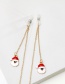 Fashion Gold Non-slip Metal Santa Glasses Chain