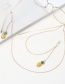 Fashion Gold Non-slip Metal Fruit Pineapple Glasses Chain