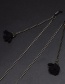 Fashion Black Hanging Neck Flower Chain Glasses Chain