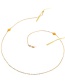 Fashion Gold Chain Gemstone Glasses Chain Reading Glasses Anti-lost Chain