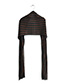 Fashion Black Gold Silk Vertical Striped Scarf Shawl