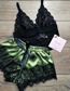 Fashion Green Lace Underwear Nightdress