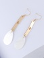 Fashion Real Gold Alloy Shell Drop Earrings