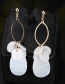 Fashion Real Gold Alloy Shell Ring Earrings